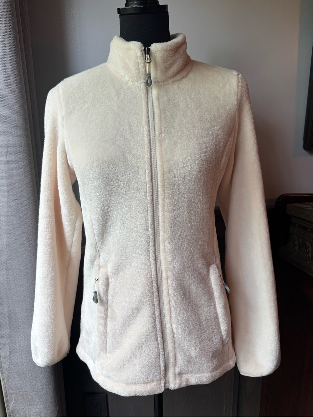Gerry Weber Soft Cream Full-Zip Teddy Jacket small EUC